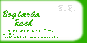 boglarka rack business card